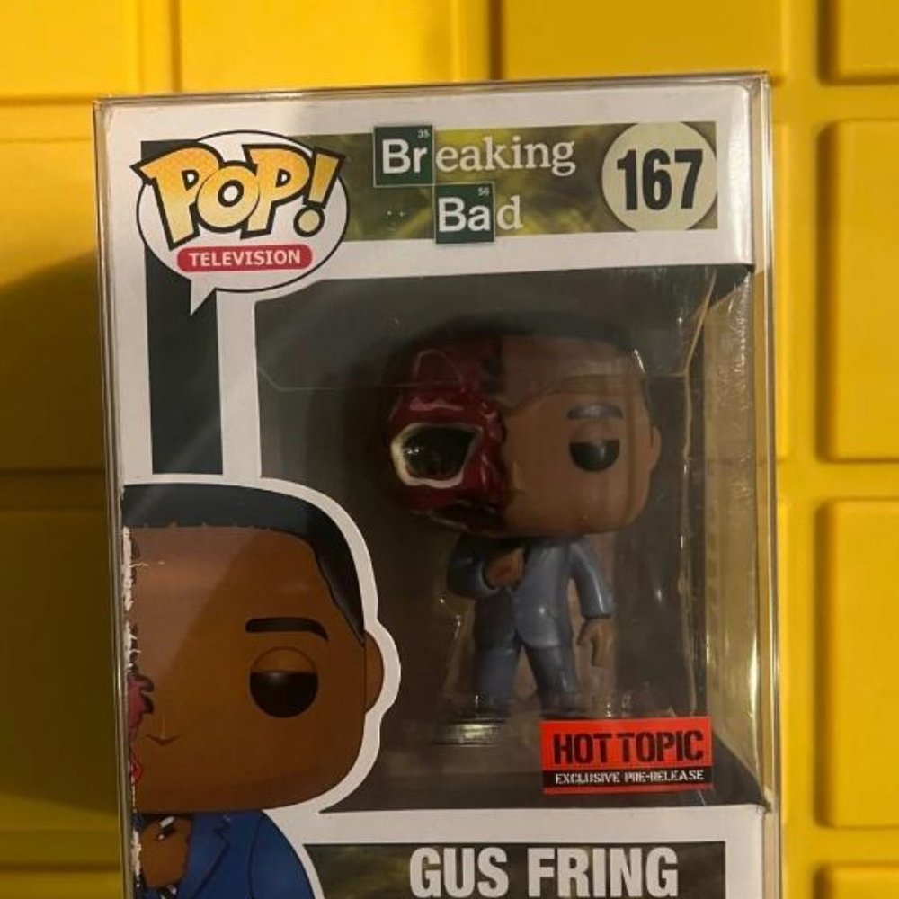 Prerelease gus breaking bad funko pop with barcode